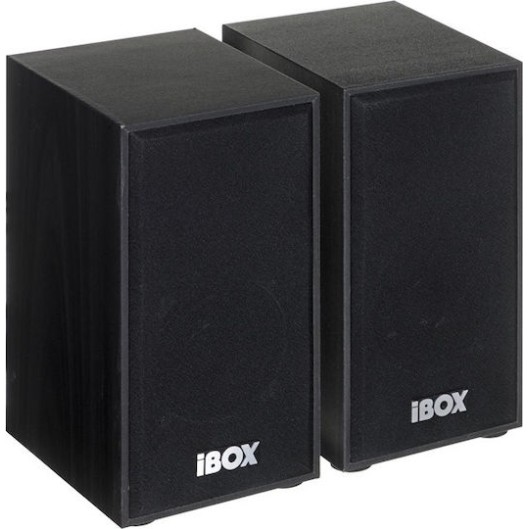 iBox IGLSP1 Ηχεία Υπολογιστή 2.0 με Ισχύ 10W σε Καφέ Χρώμα
