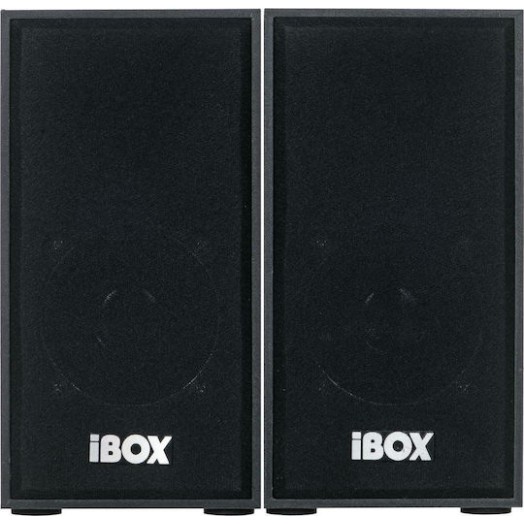 iBox IGLSP1 Ηχεία Υπολογιστή 2.0 με Ισχύ 10W σε Καφέ Χρώμα