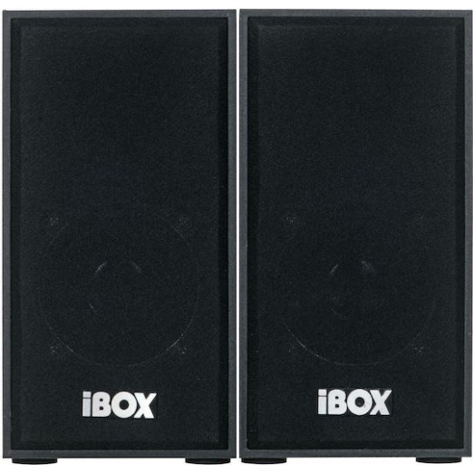 iBox IGLSP1 Ηχεία Υπολογιστή 2.0 με Ισχύ 10W σε Μαύρο Χρώμα