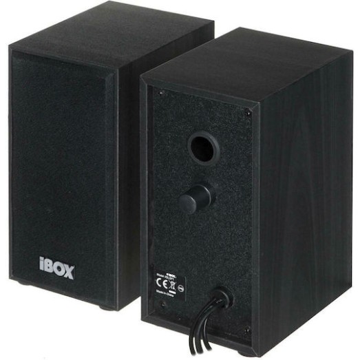 iBox IGLSP1 Ηχεία Υπολογιστή 2.0 με Ισχύ 10W σε Μαύρο Χρώμα