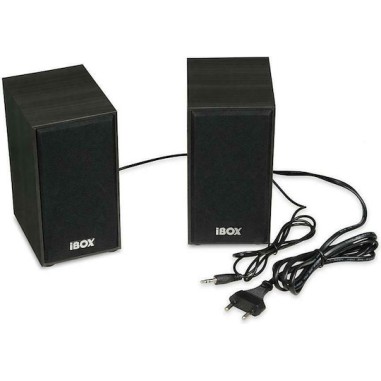 iBox IGLSP1 Ηχεία Υπολογιστή 2.0 με Ισχύ 10W σε Μαύρο Χρώμα