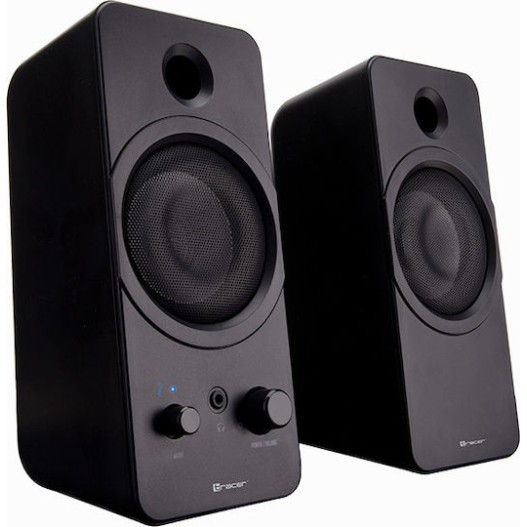 Tracer Mark Ηχεία Υπολογιστή 2.0 με Bluetooth και Ισχύ 12W σε Μαύρο Χρώμα