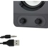 Esperanza EGS107 Ηχεία Υπολογιστή 2.1 με RGB Φωτισμό και Ισχύ 5W Μαύρα