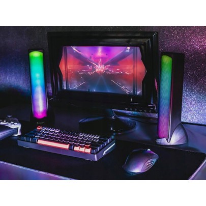 Tracer Sigma Ηχεία Υπολογιστή 2.0 με RGB Φωτισμό και Ισχύ 10W σε Μαύρο Χρώμα