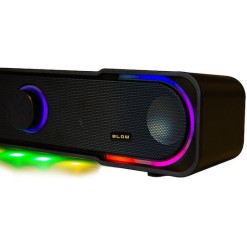 Blow MS-32 Ηχεία Υπολογιστή 2.0 με RGB Φωτισμό και Ισχύ 6W σε Μαύρο Χρώμα