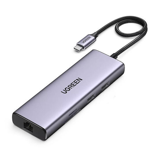 Ugreen CM511 USB-C Docking Station με HDMI 4K PD Γκρι