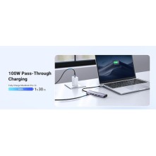 Ugreen CM511 USB-C Docking Station με HDMI 4K PD Γκρι