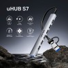 Unitek Hub 7 Θυρών USB 2.0 με σύνδεση USB-A / USB-C Γκρι