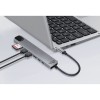 Media-Tech USB-C Docking Station με HDMI 4K PD Ethernet Γκρι (MT5046)