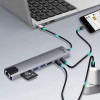 Media-Tech USB-C Docking Station με HDMI 4K PD Ethernet Γκρι (MT5046)