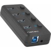 Natec Mantis Hub 4 Θυρών USB 3.0 με σύνδεση USB-A