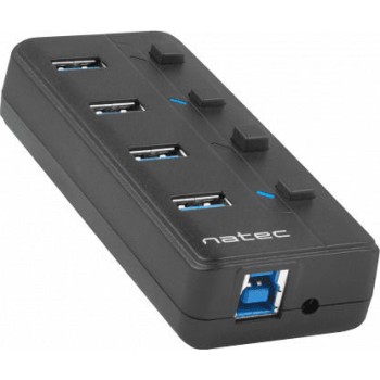 Natec Mantis Hub 4 Θυρών USB 3.0 με σύνδεση USB-A