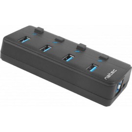 Natec Mantis Hub 4 Θυρών USB 3.0 με σύνδεση USB-A
