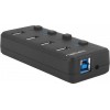 Natec Mantis Hub 4 Θυρών USB 3.0 με σύνδεση USB-A