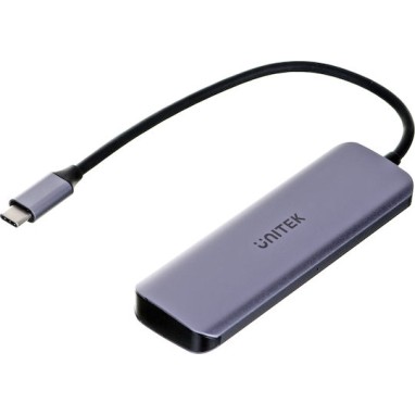 Unitek uHUB P5+ Hub 5 Θυρών USB 3.2 με σύνδεση USB-C Γκρι