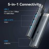 Vention USB-C Docking Station με HDMI 4K PD Γκρι (TGMHB)
