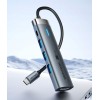 Vention USB-C Docking Station με HDMI 4K PD Γκρι (TGMHB)