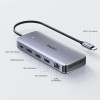 Unitek USB-C Docking Station με HDMI 4K PD Ethernet Γκρι (D1120A01)