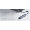 Cudy Hub 5 Θυρών USB 3.0 με σύνδεση USB-C Γκρι