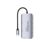 Unitek USB-C Docking Station με HDMI 4K PD Ethernet και σύνδεση 2 Οθονών Ασημί (D1122A01)