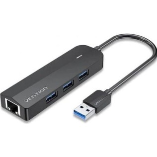 Vention Hub 4 Θυρών USB 3.0 με σύνδεση USB-A / Ethernet