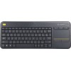 Logitech K400 Plus Ασύρματο Πληκτρολόγιο με Touchpad Αγγλικό US Μαύρο