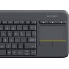 Logitech K400 Plus Ασύρματο Πληκτρολόγιο με Touchpad Αγγλικό US Μαύρο