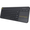 Logitech K400 Plus Ασύρματο Πληκτρολόγιο με Touchpad Αγγλικό US Μαύρο