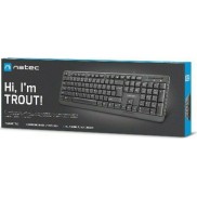 Natec Trout Slim Πληκτρολόγιο Αγγλικό US