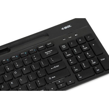 iBox Kallisto Ασύρματο Bluetooth Πληκτρολόγιο Αγγλικό US