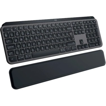 Logitech MX Keys S Ασύρματο Bluetooth Πληκτρολόγιο International English Graphite με Στήριγμα Καρπού