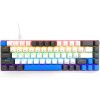 Media-Tech Red Core MX60 Gaming Μηχανικό Πληκτρολόγιο 60% με Cherry MX Red διακόπτες και RGB φωτισμό (International English) Blue/Graphite