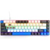 Media-Tech Red Core MX60 Gaming Μηχανικό Πληκτρολόγιο 60% με Cherry MX Red διακόπτες και RGB φωτισμό (International English) Blue/Graphite