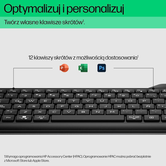 HP 460 Ασύρματο Bluetooth Πληκτρολόγιο Αγγλικό US