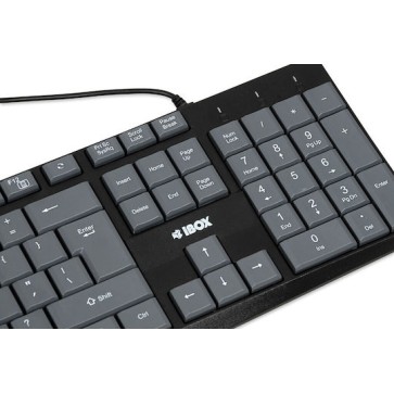 iBox Eris Πληκτρολόγιο Αγγλικό US Γκρι