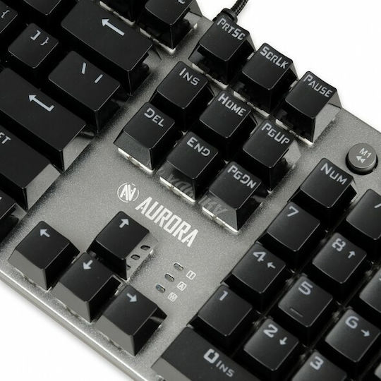 iBox Aurora K-4 Gaming Μηχανικό Πληκτρολόγιο με KRGD Red διακόπτες και RGB φωτισμό (Αγγλικό US)
