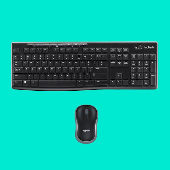 Logitech Wireless Combo MK270 Σετ Πληκτρολόγιο & Ποντίκι International English