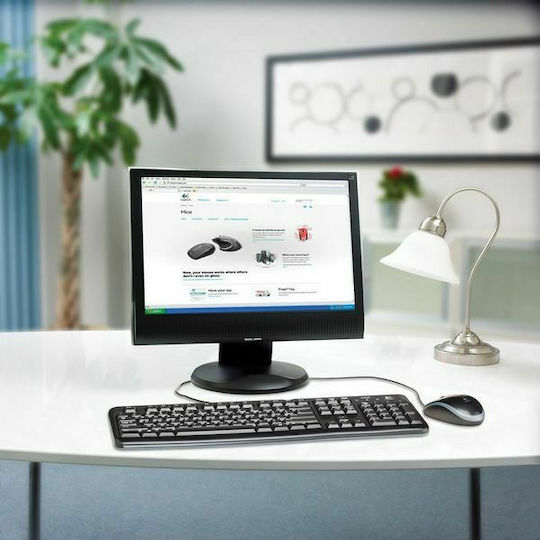 Logitech Desktop MK120 (920-002562) Σετ Πληκτρολόγιο & Ποντίκι Αγγλικό US