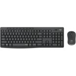 Logitech MK295 Silent Ασύρματο Σετ Πληκτρολόγιο & Ποντίκι Αγγλικό US Γκρι