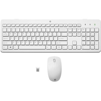 HP 230 Ασύρματο Σετ Πληκτρολόγιο & Ποντίκι International English Λευκό