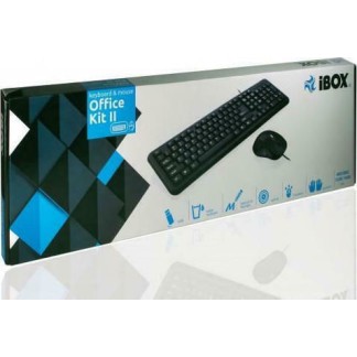 iBox Office KIT II Σετ Πληκτρολόγιο & Ποντίκι Αγγλικό US