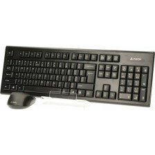 A4Tech Wireless Desktop Padless 7100n Σετ Πληκτρολόγιο & Ποντίκι Αγγλικό UK Λευκό