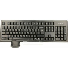A4Tech Wireless Desktop Padless 7100n Σετ Πληκτρολόγιο & Ποντίκι Αγγλικό UK Λευκό