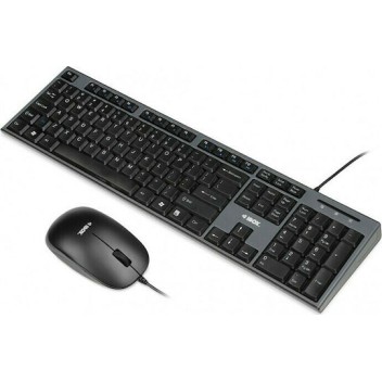 iBox Desktop KIT Pro Σετ Πληκτρολόγιο & Ποντίκι Αγγλικό US