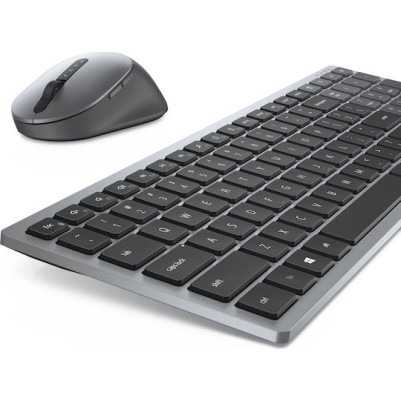 Dell KM7120W Ασύρματο Bluetooth Σετ Πληκτρολόγιο & Ποντίκι Αγγλικό US Ασημί