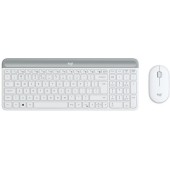Logitech MK470 Ασύρματο Σετ Πληκτρολόγιο & Ποντίκι Αγγλικό US Λευκό