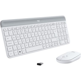 Logitech MK470 Ασύρματο Σετ Πληκτρολόγιο & Ποντίκι Αγγλικό US Λευκό
