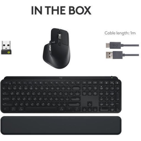 Logitech MX Keys S Combo Ασύρματο Bluetooth Πληκτρολόγιο International English