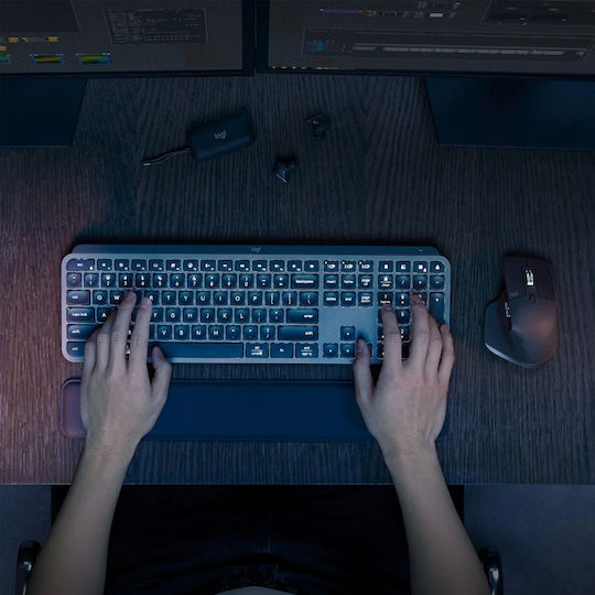 Logitech MX Keys S Combo Ασύρματο Bluetooth Πληκτρολόγιο International English