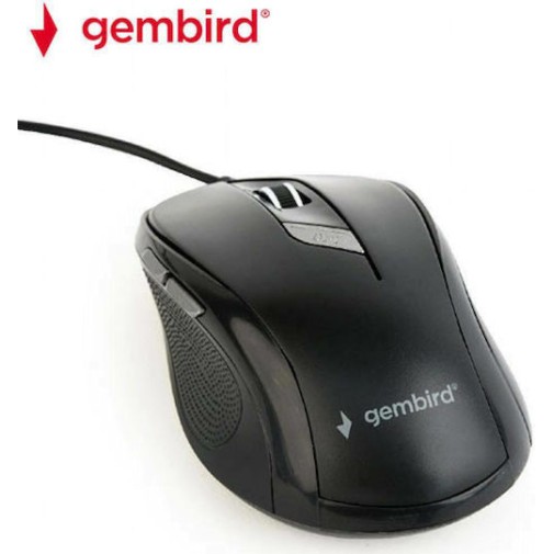 Gembird MUS-6B-01 Ενσύρματο Ποντίκι Μαύρο